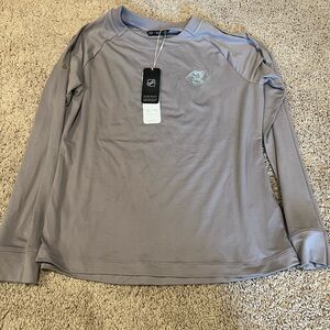 Women’s NHL Sabres Light Gray Long Sleeve Tee